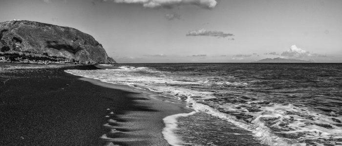 Leave Only Footprints, Black Beach, Santorini, Greece (1 of 1) - Copy